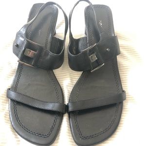 Nine West squared toe chunky sandals